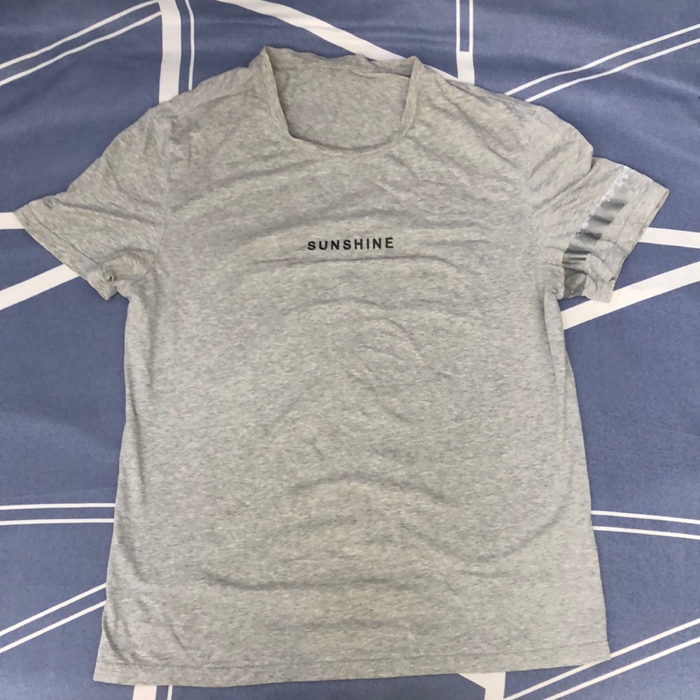 Heather Gray Short Sleeve Crew Neck Tee